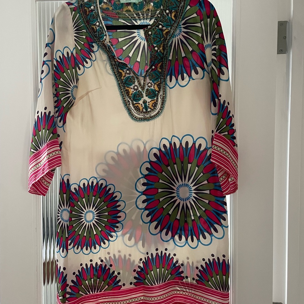 Almost Famous Multicolor Embroidered Dress